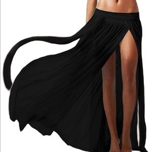 Black swimsuit cover up